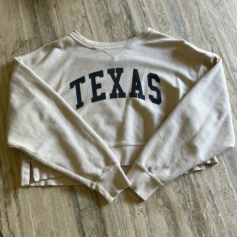TEXAS CROPPED CREW NECK